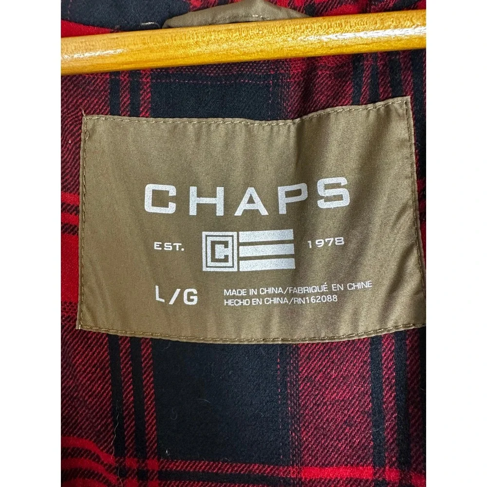 Chaps hooded puffer